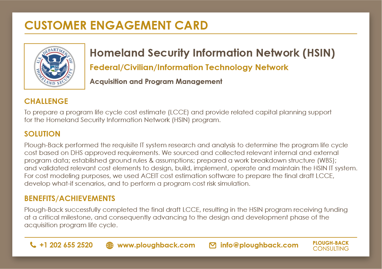 Homeland Security Information Network (HSIN)